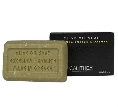 100% NATURAL OLIVE OIL SOAP WITH SHEA BUTTER & OATMEAL