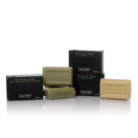 100% NATURAL 3 PACK VARIETY OLIVE OIL SOAPS